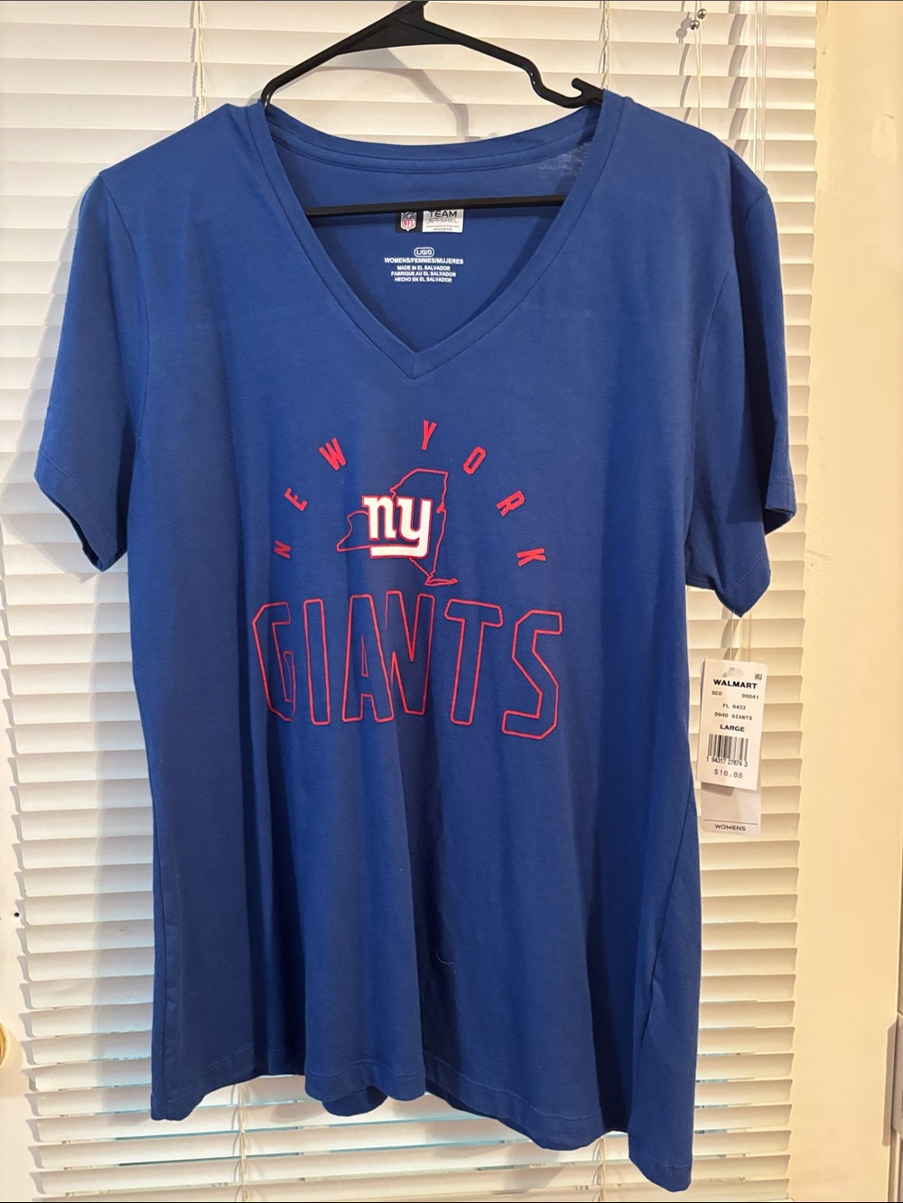 Women's New York Giants Football NFL Team Apparel - Size Large Blue